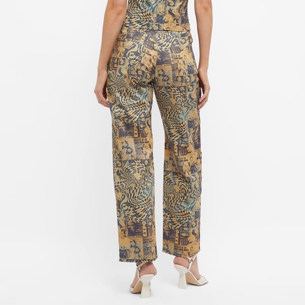 NWOT MIAOU FARGO WANTED PRINT PANTS - SIZE S - Picture 3 of 13